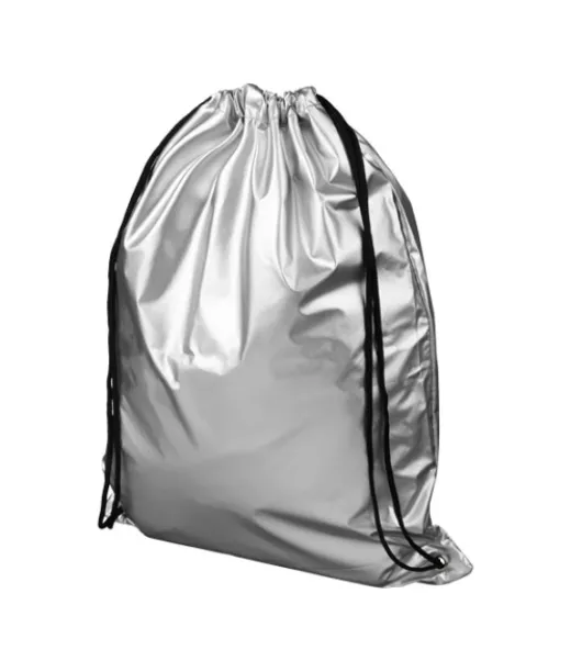 Kiiltävä, Kiristysnyörillinen Oriole-reppu 5l Hopea