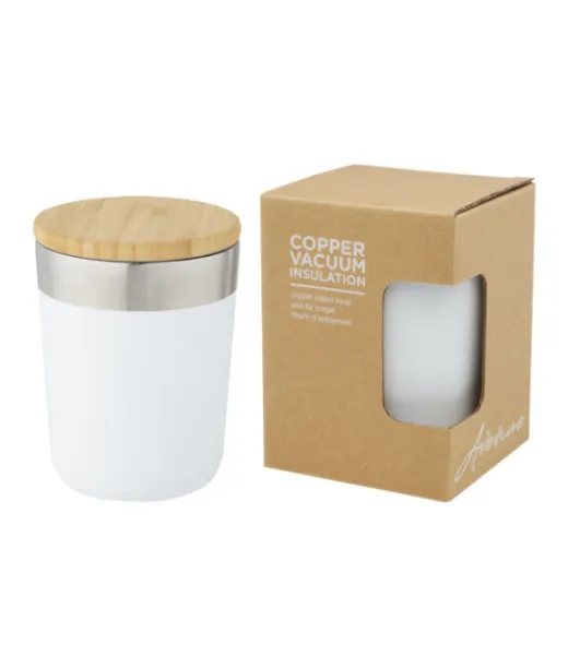 Lagan 300 Ml Kuparivakuumieristetty, Ruostumattomasta Teräksestä Valmistettu Kahvimuki Bambukannella