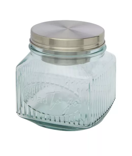 Lechug Salaattikulho Kierrätyslasista Kirkas Läpinäkyvä