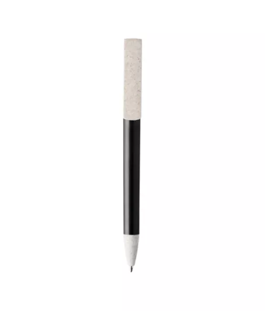 Medan-kuulakärkikynä Ja Puhelinteline, Valmistettu Vehnänoljesta Musta