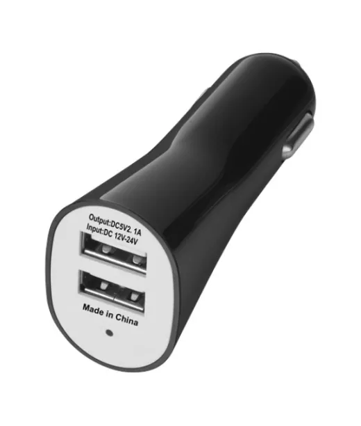 Pole-kaksoisautolaturi Musta