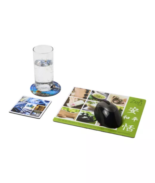 Q-mat®-hiirimatto- Ja Lasinalussetti, Yhdistelmä 1 Musta