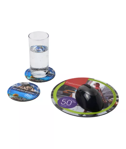 Q-mat®-hiirimatto- Ja Lasinalussetti, Yhdistelmä 5 Musta