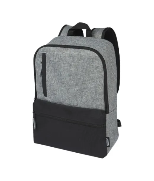 Reclaim 15" Grs-kierrätetty Kaksivärinen Reppu Kannettavalle 14 L Musta / Meleerattu Harmaa