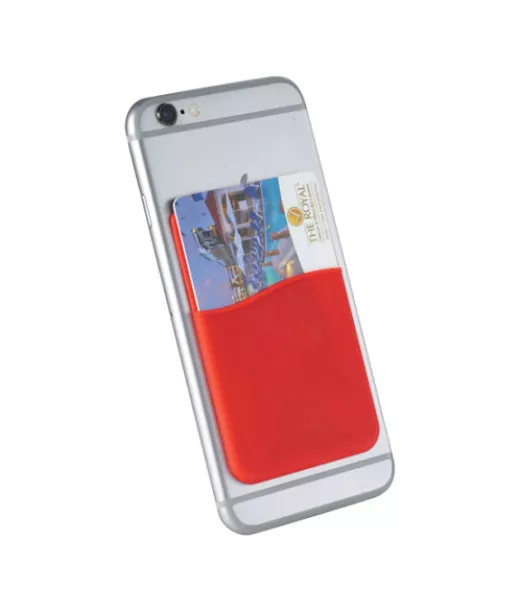 Slim-korttitasku älypuhelimelle Punainen