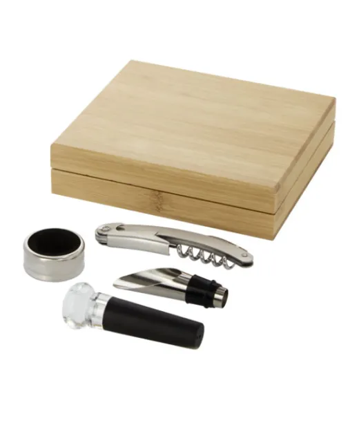 Syrat 4-osainen Viinisetti Natural / Hopea