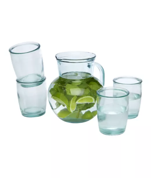 Terazza-lasisetti, Kierrätettyä Lasia, 5 Kpl Kirkas Läpinäkyvä