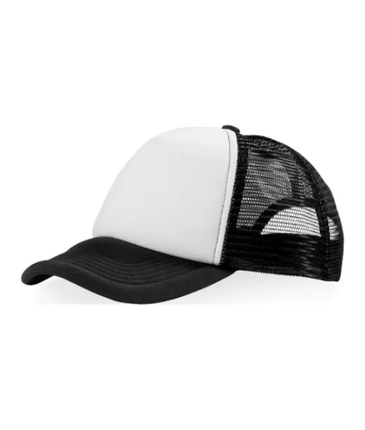 Trucker-lakki, 5-paneelinen Musta / Valkoinen