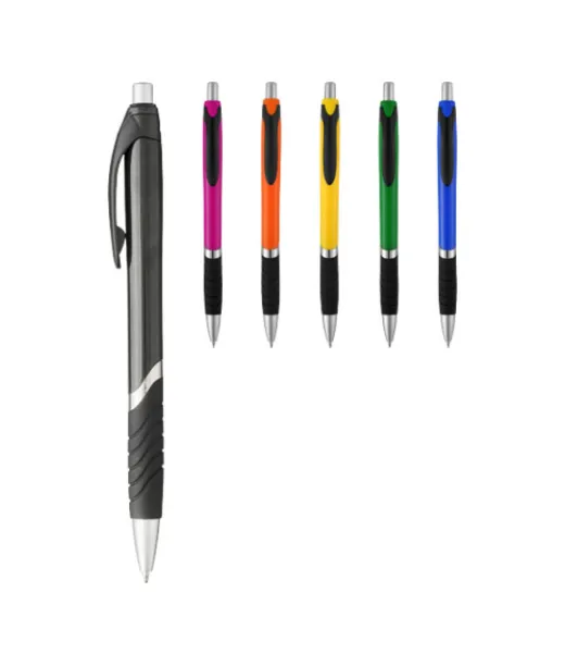 Turbo-kuulakärkikynä Yksivärinen Kumipidike Vihreä / Musta