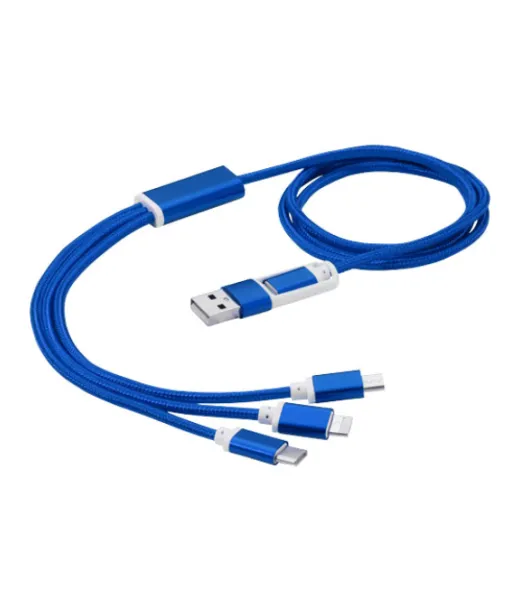 Versatile 5-in-1-latauskaapeli Kaksoistulolla