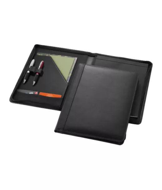 Vetoketjullinen Harvard-nahkakansio, Koko A4 Musta