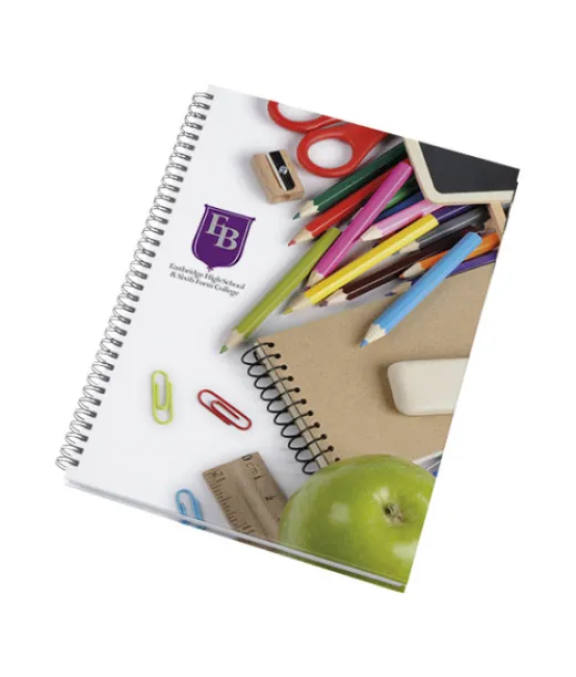 Wire-o A4 -muistikirja, Kova Kansi Valkoinen / Musta