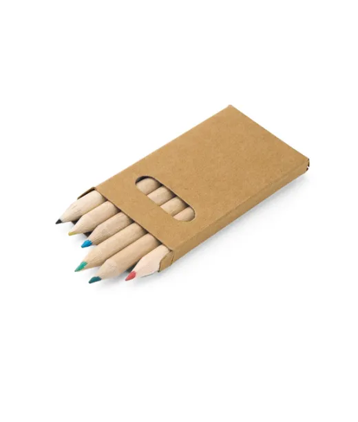 Bird. 6 Värikynän Pakkaus Natural