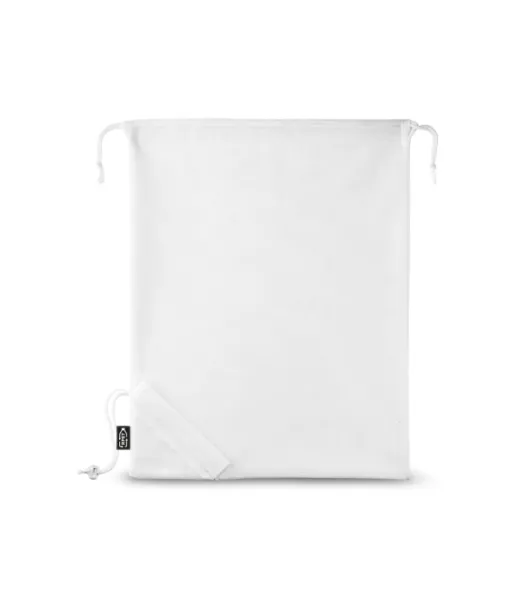 Bolzano. Taitettava Rpet-laukku, Jossa On Rpet 190t -pussi Valkoinen