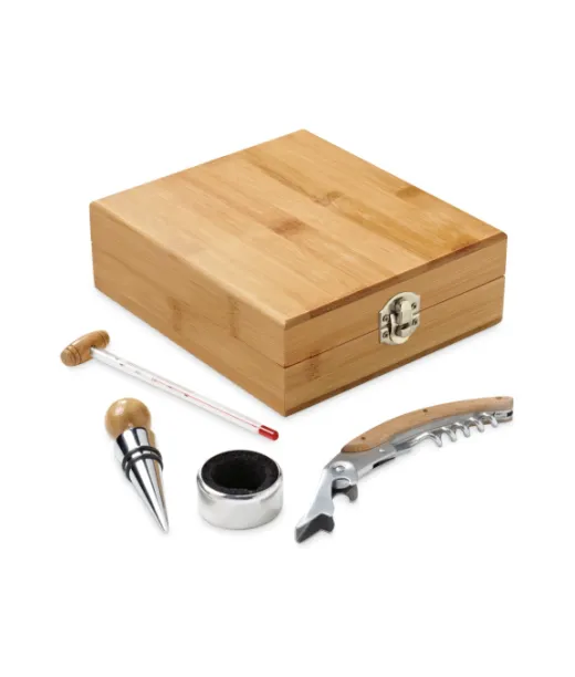 Cabernet. Bambuinen Ja Sinkkinen Viinisetti Natural