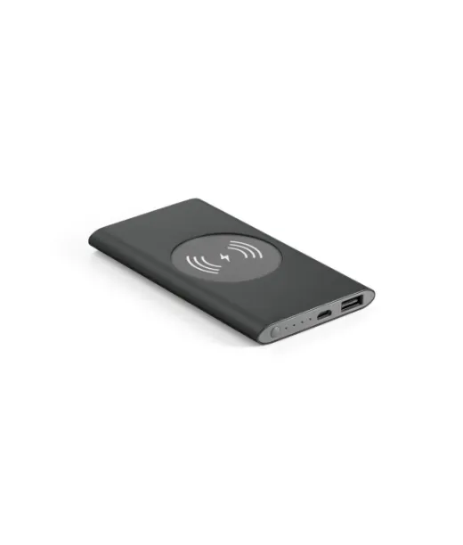 Cassini. Alumiininen Varavirtalähde Ja Langaton Laturi 4.000 Mah Musta