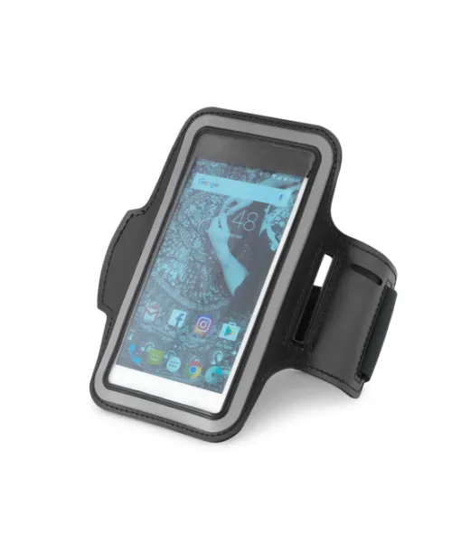 Confor. Pu-käsivarsinauha Ja Pehmeä Kuori 6.5" älypuhelimelle Musta