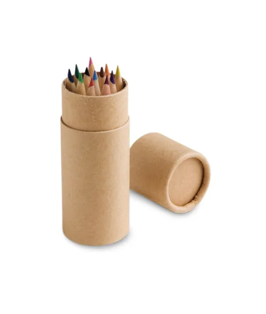 Cylinder. 10 Värikynän Pakkaus Natural