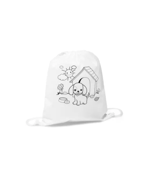 Draws. Lasten Vetoketjulaukku Värittämistä Varten (80 M/g²) Valkoinen