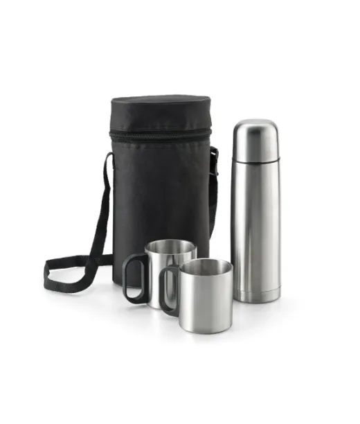 Durant. Ruostumattomasta Teräksestä Valmistetut Termospullot Ja Mukit Hopea