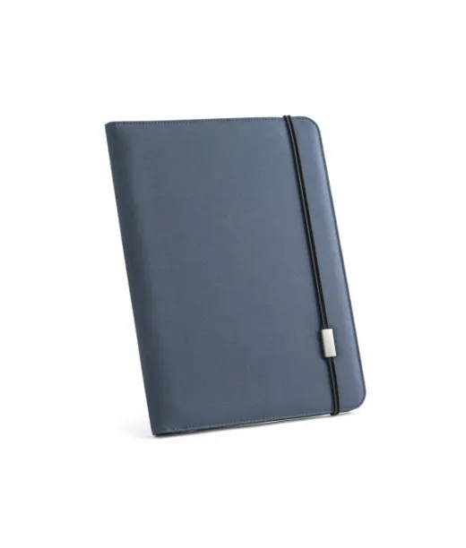 Emerge Folder Ii. A4-kansio 100% Rpet 300d -materiaalista, Jossa On Joustava Suljin Sininen