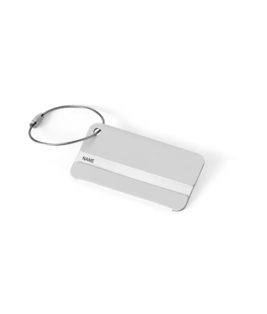 Emil. Alumiininen Tunniste Satiinihopea