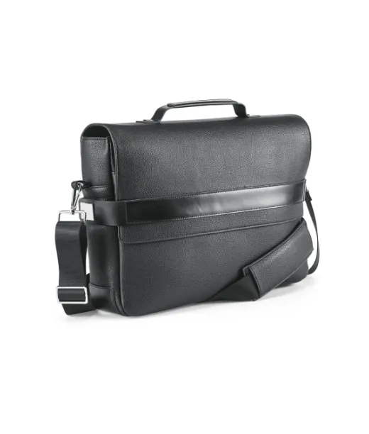 Empire Suitcase I. Executive Salkku Poly Nahkaa 14" Kannettavalle Tietokoneelle Musta