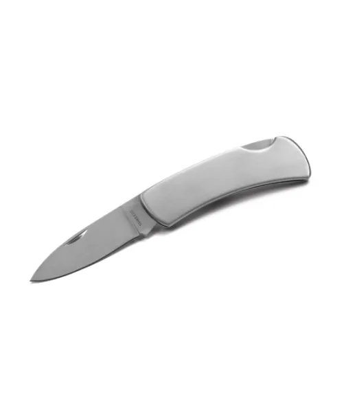 Garmisch. Ruostumattomasta Teräksestä Ja Metallista Valmistettu Taskuveitsi Satiinihopea