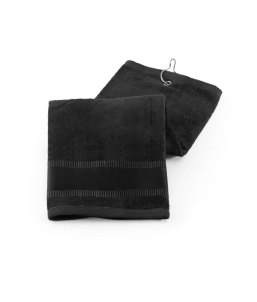 Golfi. Monikäyttöinen Puuvillapyyhe (430 G/m²) Musta