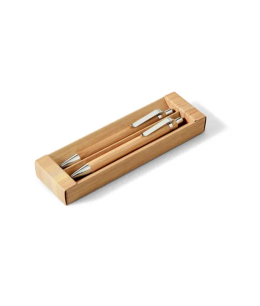 Greeny. Bambuinen Kuulakärki- Ja Lyijytäytekynäsetti Natural