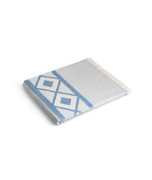 Malek. Monikäyttö- Ja Kylpypyyhe (350g/m²), Joka On Puuvillasta Ja Kierrätyspuuvillasta Sininen