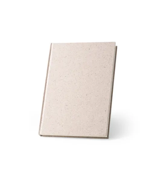 Organic Rigid. A5-muistilehtiö, Jonka Kova Kansi On Valmistettu Orgaanisesta Norsunmateriaalista (95%) Natural (vaalea)