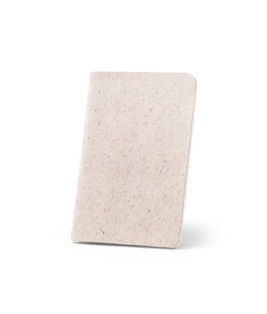 Organic Soft. A6-muistilehtiö, Jonka Joustava Kansi On Valmistettu Orgaanisesta Norsunmateriaalista (95%) Natural (vaalea)