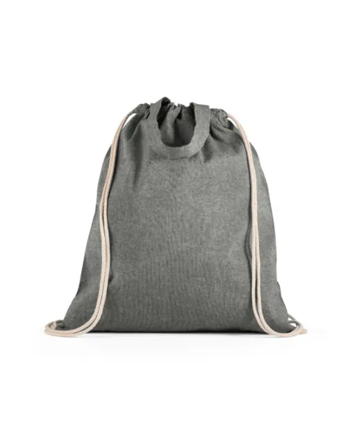 Rissani. Reppupussi Kierrätetystä Puuvillasta (140 G/m²) Musta