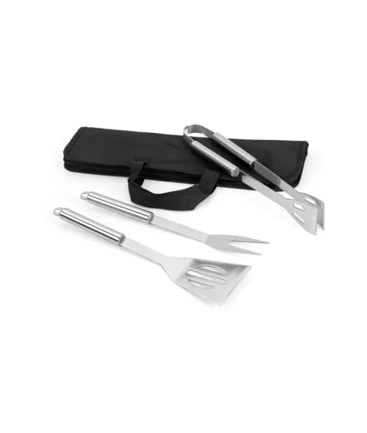 Soares. Grillisetti, 3 Osaa. Ruostumatonta Terästä Musta