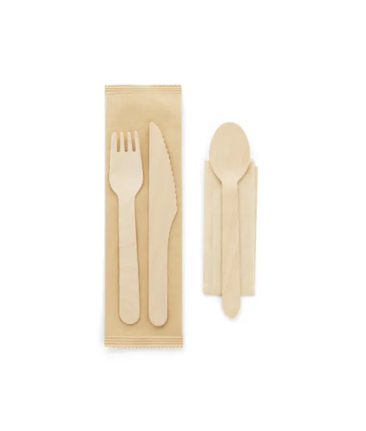 Suya. Puinen Aterinsetti Natural