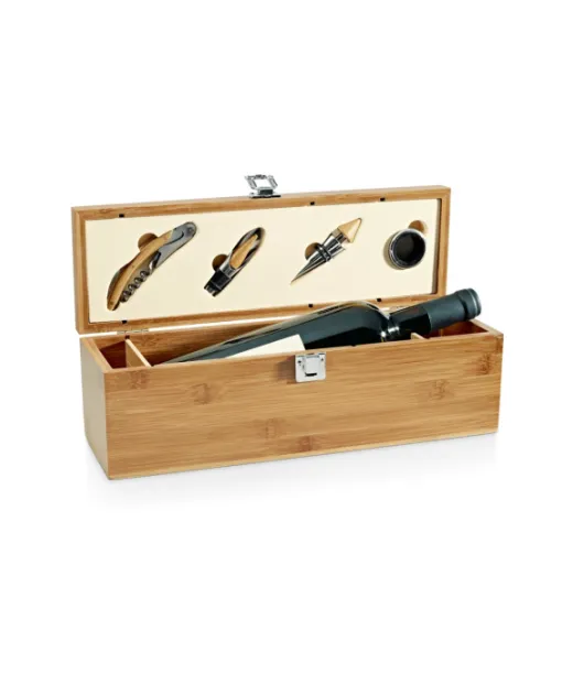 Syrah. Bambusta Ja Sinkistä Valmistettu Viinisetti Natural