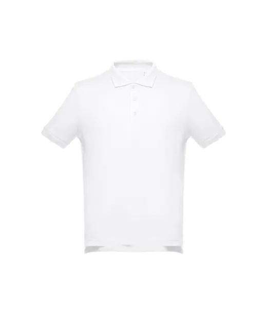 Thc Adam Wh. Miesten Lyhythihainen Puuvillainen Poolopaita. Valkoinen Väri Valkoinen