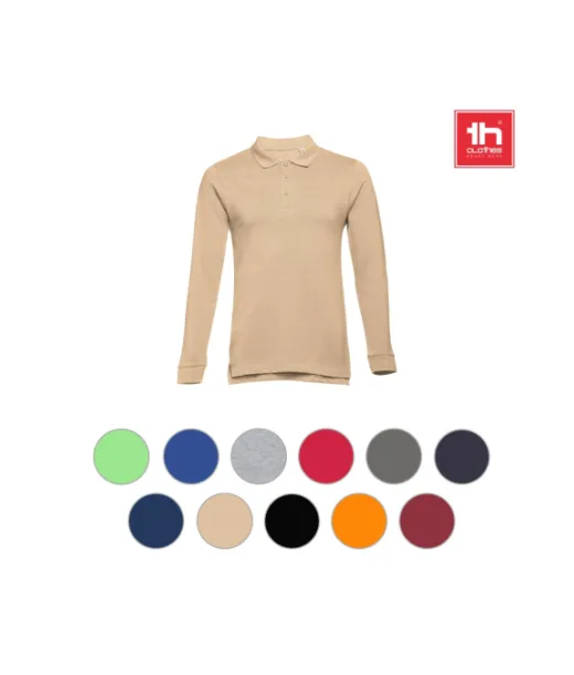 Thc Bern Miesten Pitkähih. Pikeepaita Sininen