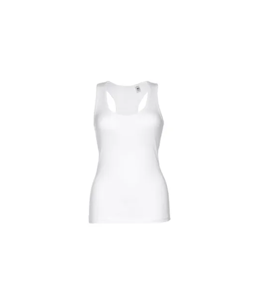 Thc Tirana Wh. Naisten Hihaton Puuvilla T-paita. Valkoinen Väri Valkoinen