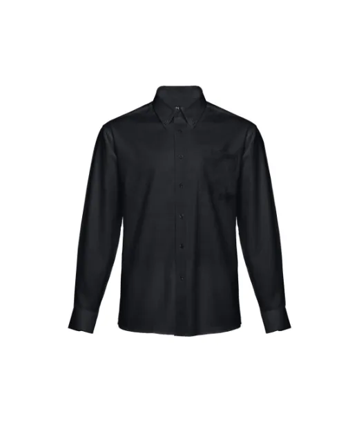 Thc Tokyo. Miesten Pitkähihainen Oxford-paita Musta