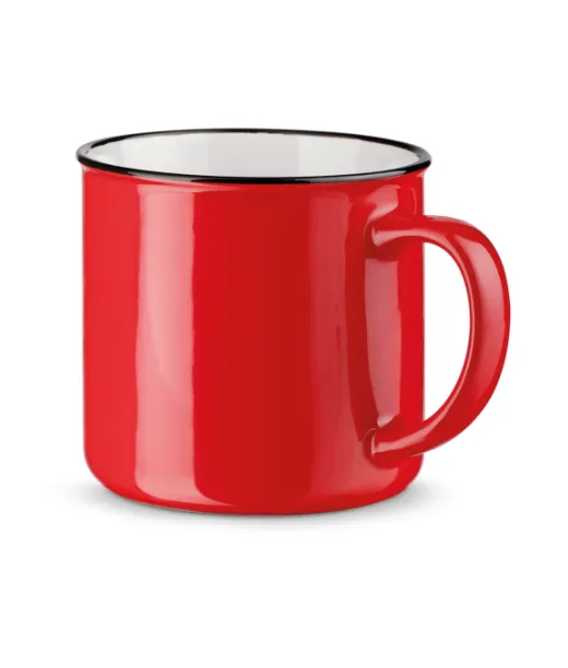 Vernon. Keraaminen Muki 340 Ml Punainen