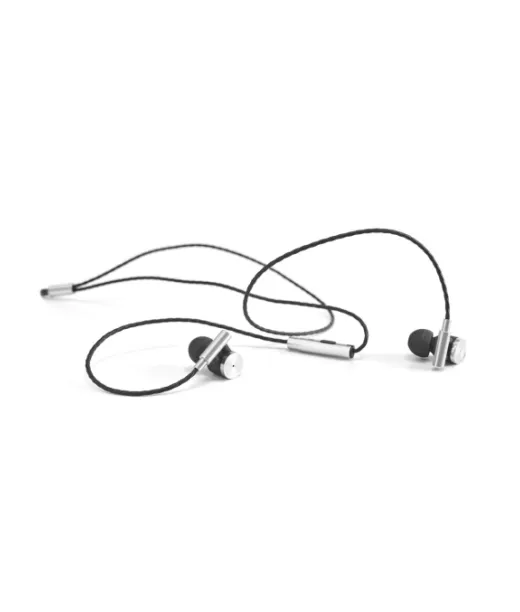 Vibration. Metalliset Ja Abs-kuulokkeet, Joissa On Mikrofoni Hopea