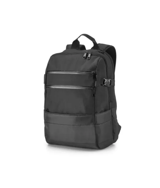 Zippers Bpack. Kannettavan Tietokoneen Reppu 15'6'' 840d Ja 300d Jacquardista Musta