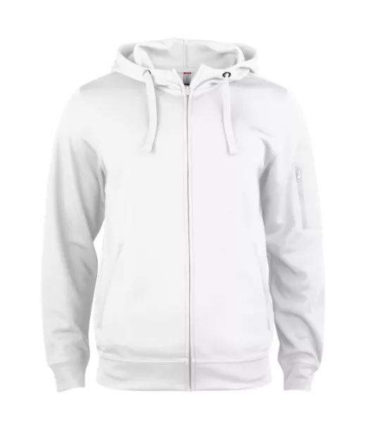 Clique Basic Active Hoody Full Zip  Valkoinen