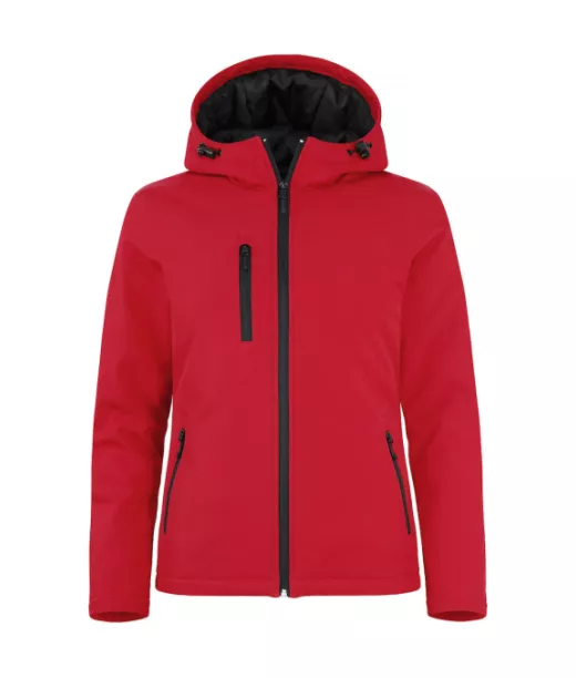 Clique Padded Hoody Softshell Lady Punainen