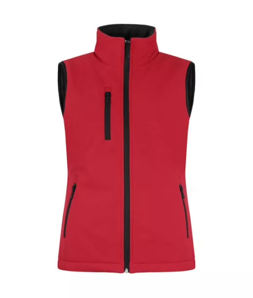 Clique Padded Softshell Vest Lady Punainen