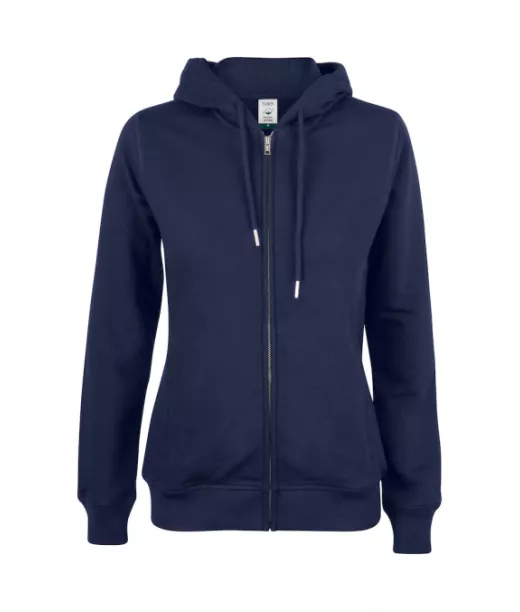 Clique Premium Oc Hoody Full Zip Ladies Tumman Sininen