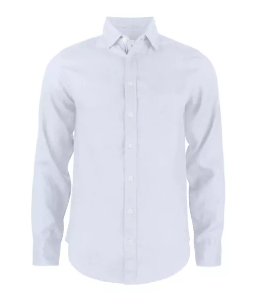 Cutterandbuck Summerland Linen Shirt Valkoinen