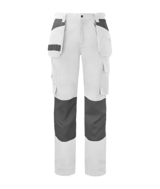 Projob 5530 Riipputaskuhousut Valkoinen